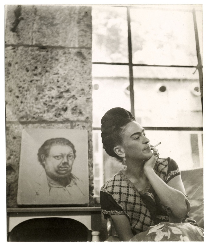 self portrait of Diego Rivera, Frida Kahlo, Lola Alvarez Bravo photographer